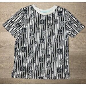 Disney Parks The Haunted Mansion Grey Black Portrait T Shirt Youth Size Large 13